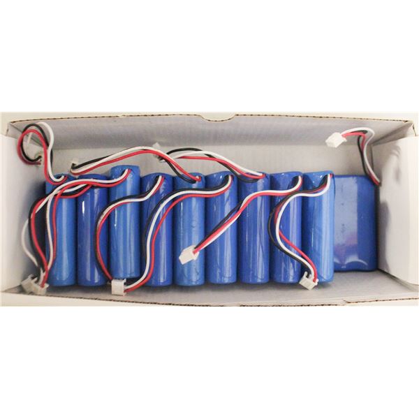 LOT OF 10 LI-ION BATTERY PACKS 12.6V 2.2AH