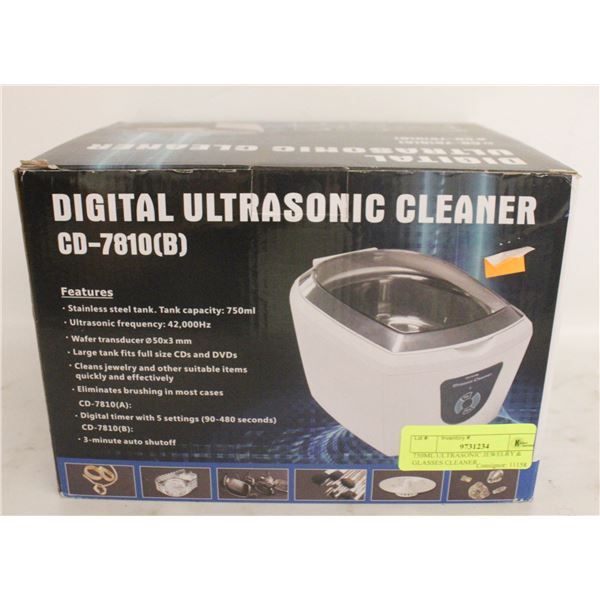 750ML ULTRASONIC JEWELRY & GLASSES CLEANER