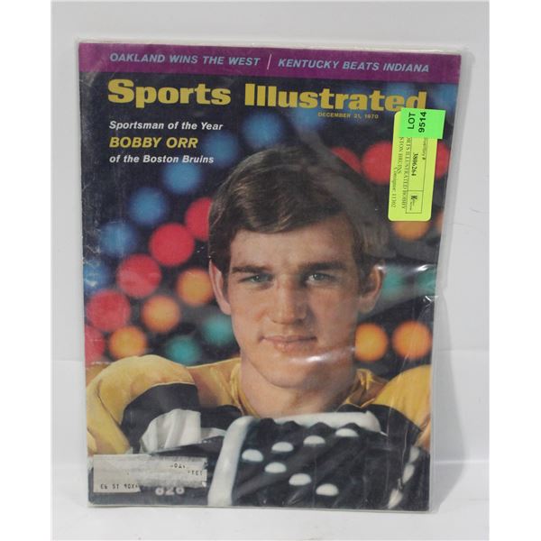 1970 SPORTS ILLUSTRATED BOBBY ORR BOSTON BRUINS