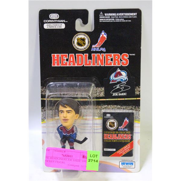 NHL HEADLINERS JOE SAKIC 1997 HOCKEY FIGURE