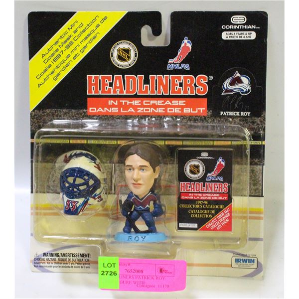 NHL HEADLINERS PATRICK ROY HOCKEY FIGURE WITH