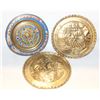Image 1 : 3 BRASS WALL PLATES