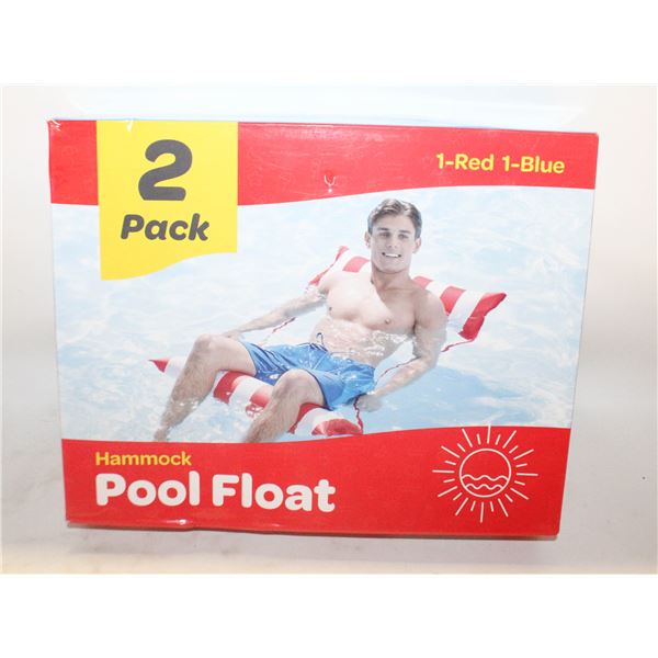 2PK WATER SWIMMING POOL FLOAT BED HAMMOCK NEW
