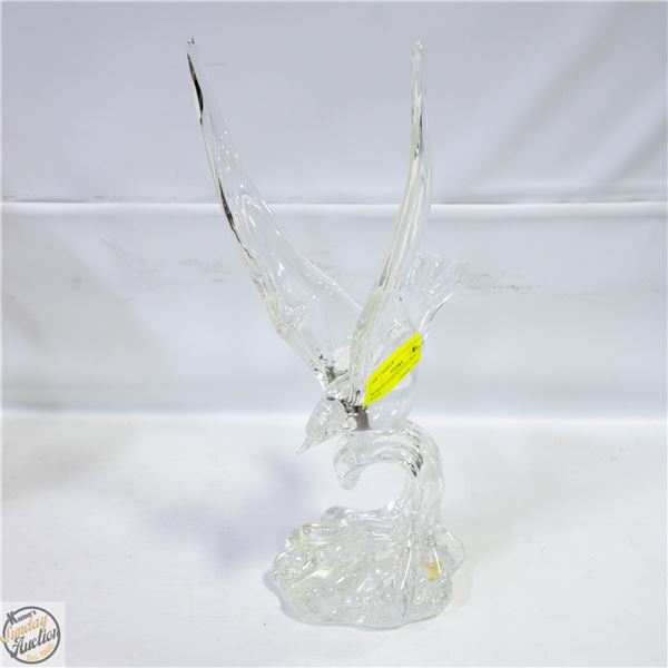 GLASS SEAGULL ON A WAVE