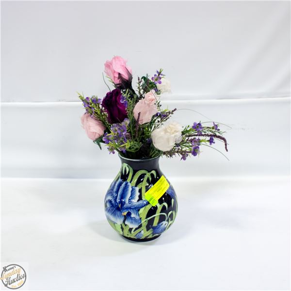 BENAYA BY INNOVATION VASE W/FLORAL THEME