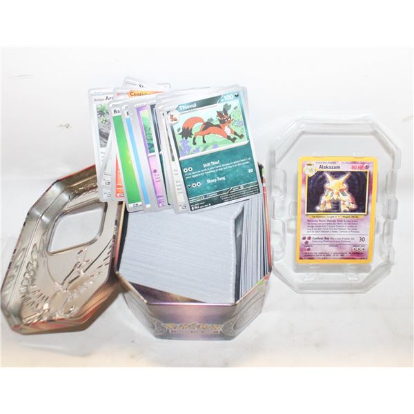 TIN OF POKEMON CARDS