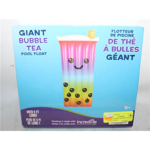 GIANT BUBBLE TEA POOL FLOAT 150X73X14CM