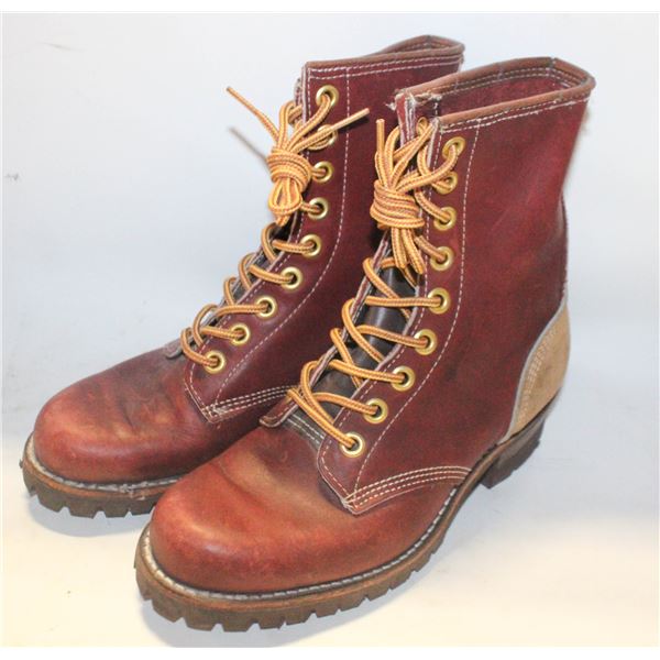 ESTATE LADIES LACE UP BOOTS LEATHER SZ 9