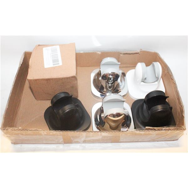 6 PACK ADJUSTABLE HANDLE HELD SHOWER HEAD HOLDER