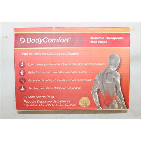 6PCS BODY COMFORT REUSABLE THERAPEUTIC HEAT PKS