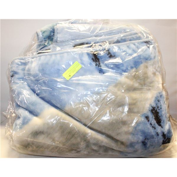 JAMES HAUTMAN POLAR BEAR BLANKET APROX 80"X90"