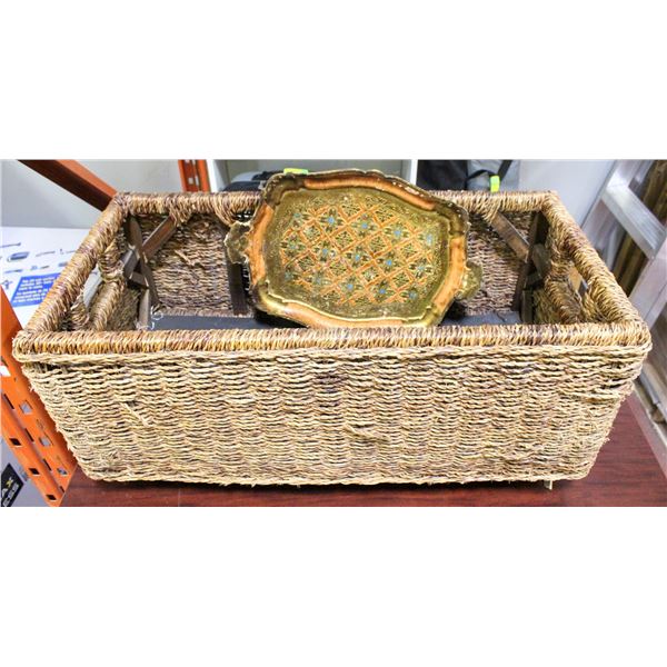 15"X 29" WOVEN ROPE STORAGE BOX