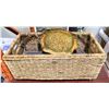 Image 1 : 15"X 29" WOVEN ROPE STORAGE BOX