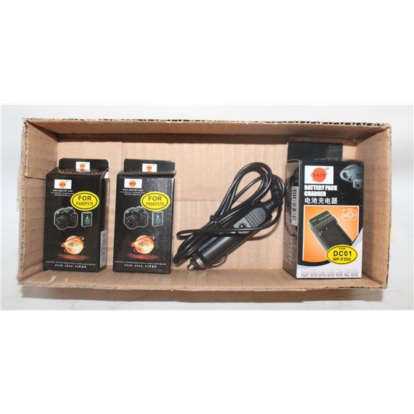 CAMERA BATTERIES & CHARGER - NEW