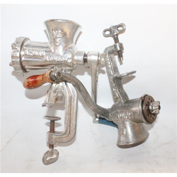 2 MANUAL MEAT GRINDERS