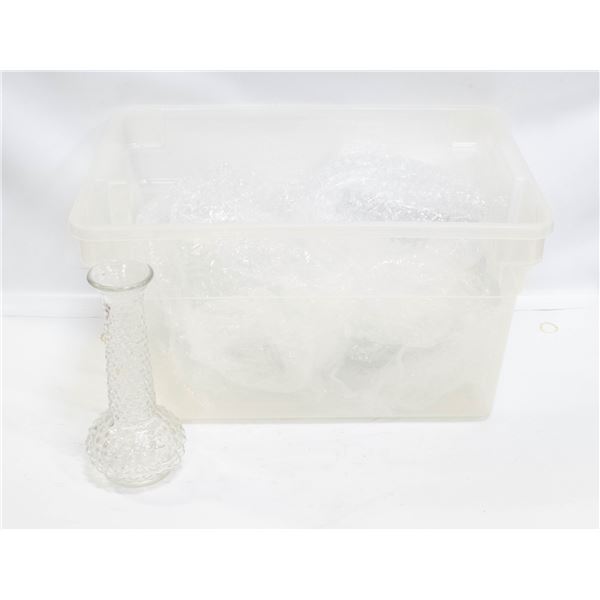 CRYSTAL BOWL WITH CRYSTAL KNIFE HOLDERS