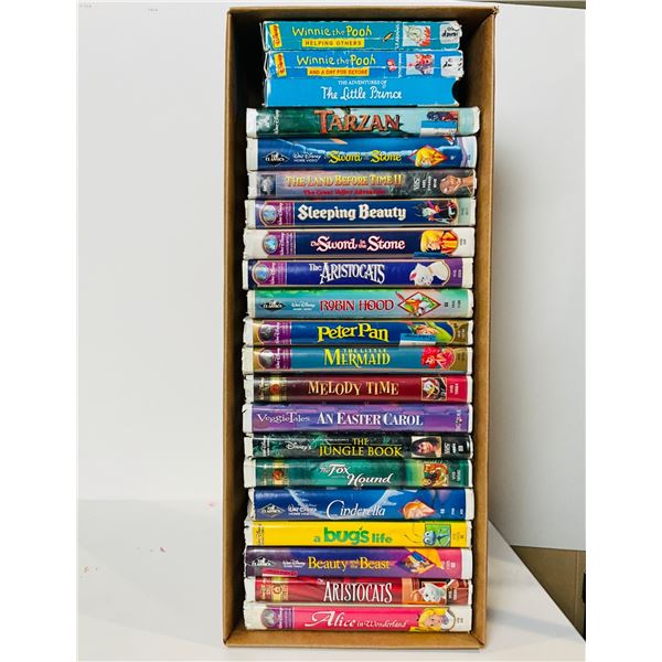 21 DISNEY & KIDS VHS COLLECTION - COLLECTOR'S