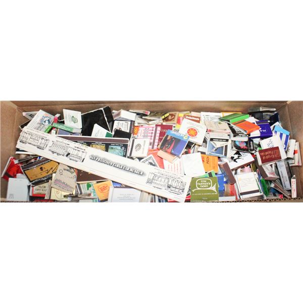 LARGE BOX OF VINTAGE USED AND UNUSED ADVERTISING