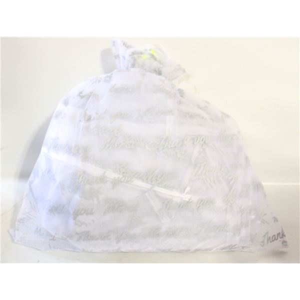 50 XL "THANK YOU" ORGANZA BAGS