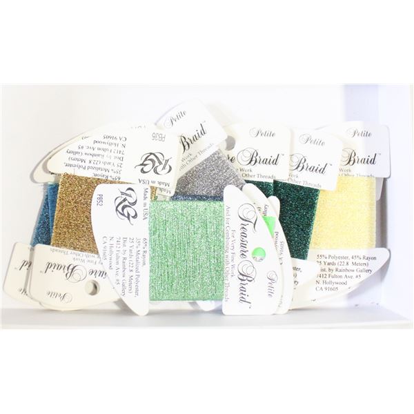 12 TREASURE BRAID METALLIC THREAD