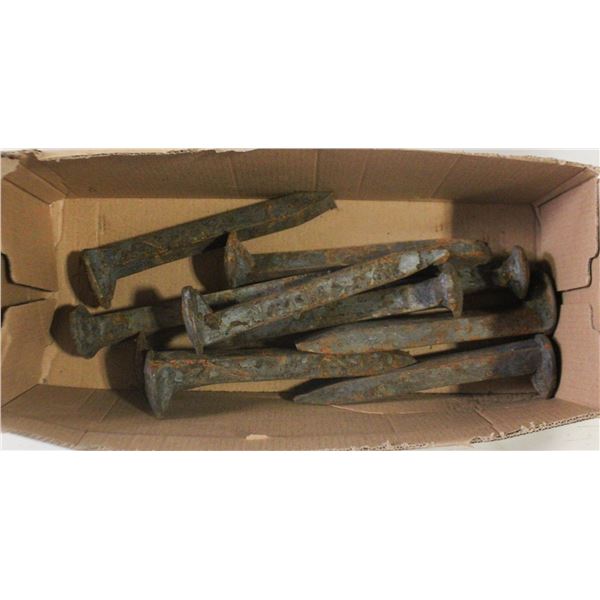 FLAT OF RAILWAY SPIKES