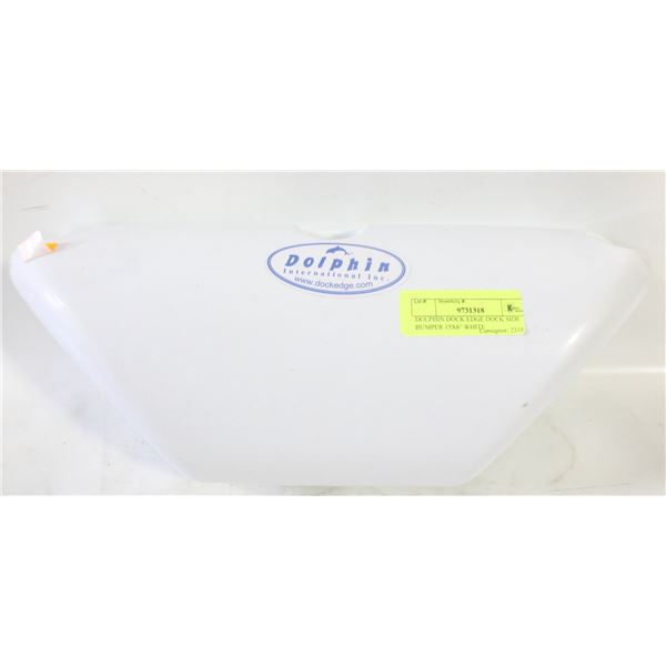 DOLPHIN DOCK EDGE DOCK SIDE BUMPER 15X6" WHITE