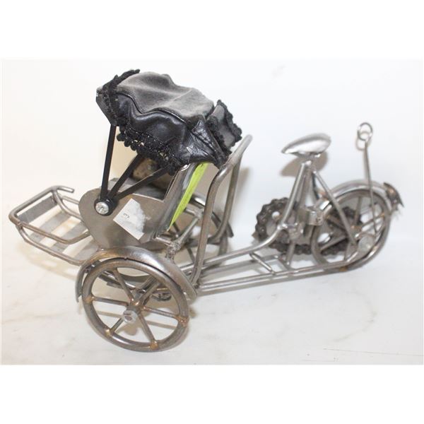 HANDMADE METAL BICYCLE SCULPTURE