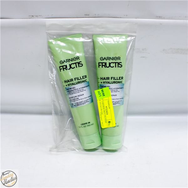 2 NEW GARNIER FRUCTIS HAIR FILLER+HYALURONIC