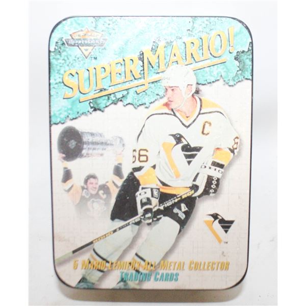 MARIO LEMIEUX 5 METAL HOCKEY CARDS