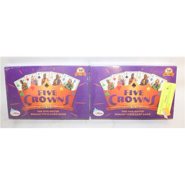 2 PACKS SEALED FIVESTAR CROWN BOARD GAME