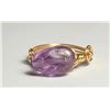 Image 1 : 8) GOLD TONE WIRE WRAP AMETHYST