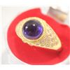 Image 1 : NEW MENS BLUE STONE RING SIZE 12