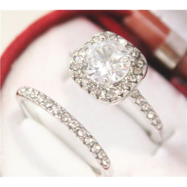 NEW 2PCS/SET RING SET SZ8