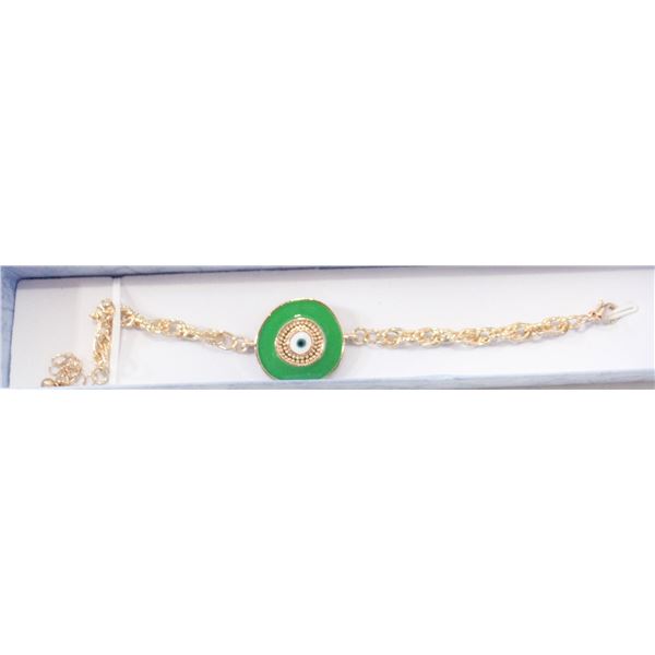 NEW TURKISH NAZAR GLASS EVIL EYED LUCKY BRACELET