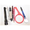 Image 1 : ESTATE PENS, MAGNIFIER, MAG LITE ALL TOGETHER