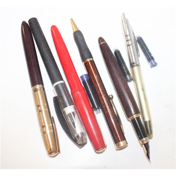 ESTATE VINTAGE CALLIGRAPHY MIX PENS TOGETHER
