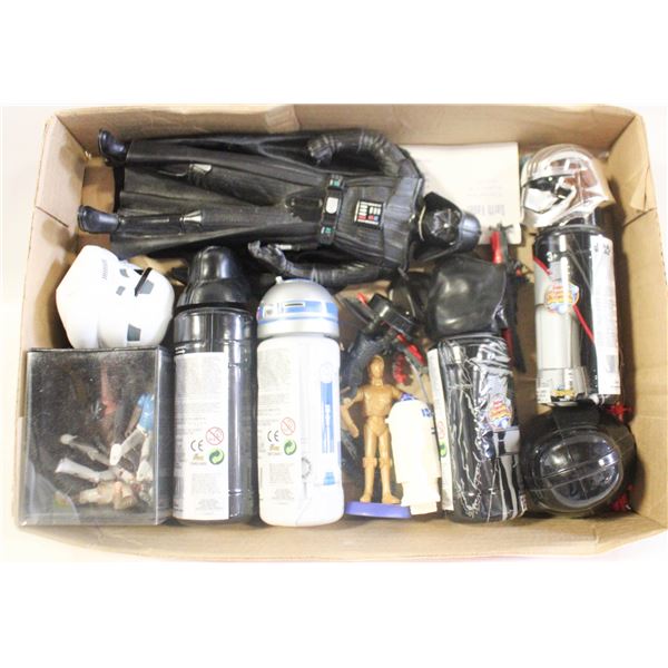 FLAT OF STAR WARS MEMORIBILIA ALL TOGETHER-ESTATE
