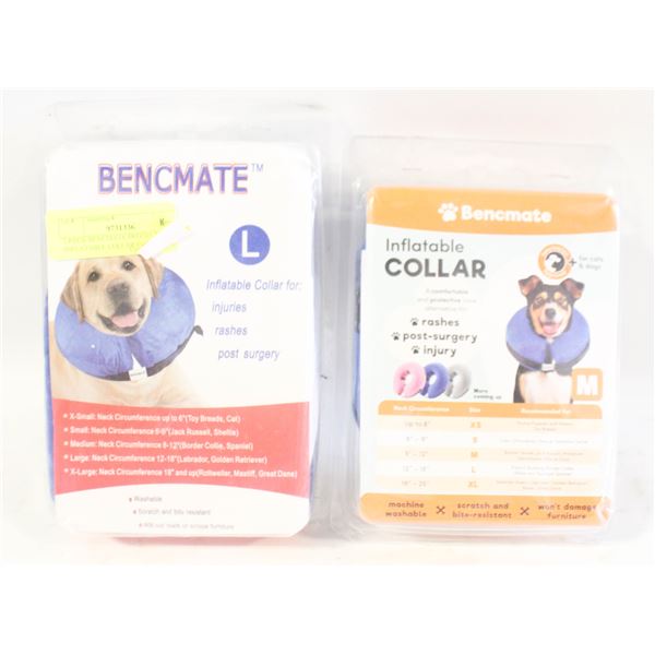 2 PACK BENCMATE PROTECTIVE INFLATABLE COLLAR FOR