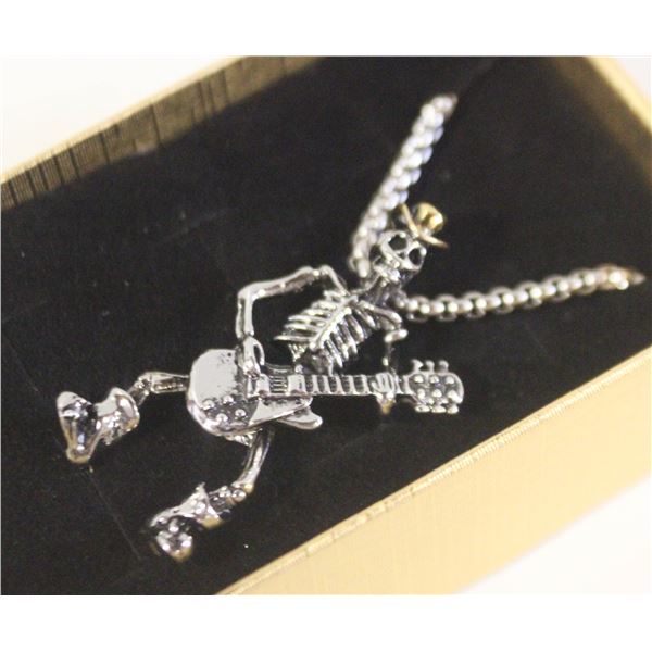 NEW DANCING SKELETON SKULL NECKLACE