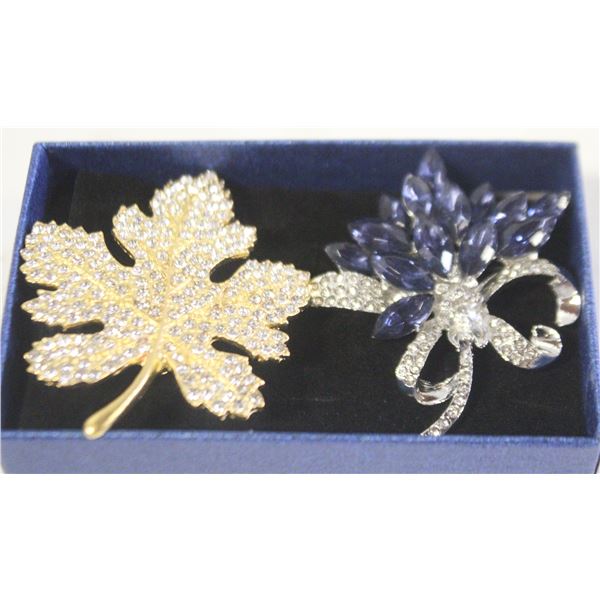 NEW 2PCS BROOCH SET