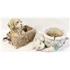 Image 1 : CAT & DOG YARD/GARDEN PLANTER POTS AS IS-ESTATE