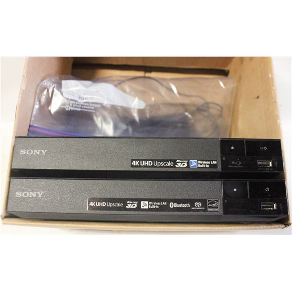 2X SONY 4K BLURAY DVD PLAYERS REMOTE
