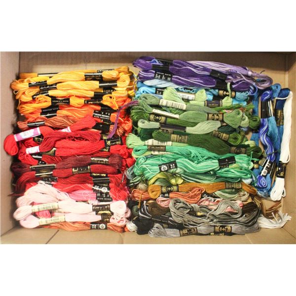 EMBROIDERY THREAD ASSORTED COLORS LOT