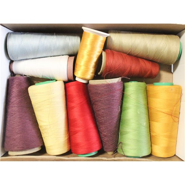 SEWING THREAD ASSORTED COLORS LOT