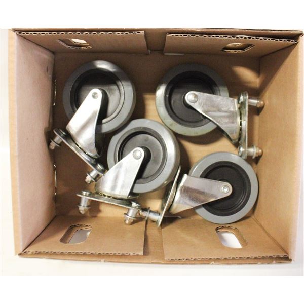 SET OF 4 SWIVEL CASTORS