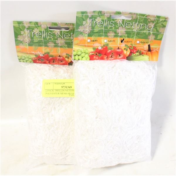2 PACK TRELLIS NETTING POLYESTER MESH HEAVY DUTY