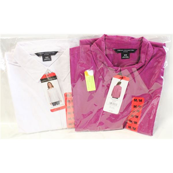 2 PACK WOMENS FASHION LONG SLEEVE COLOR PURPLE