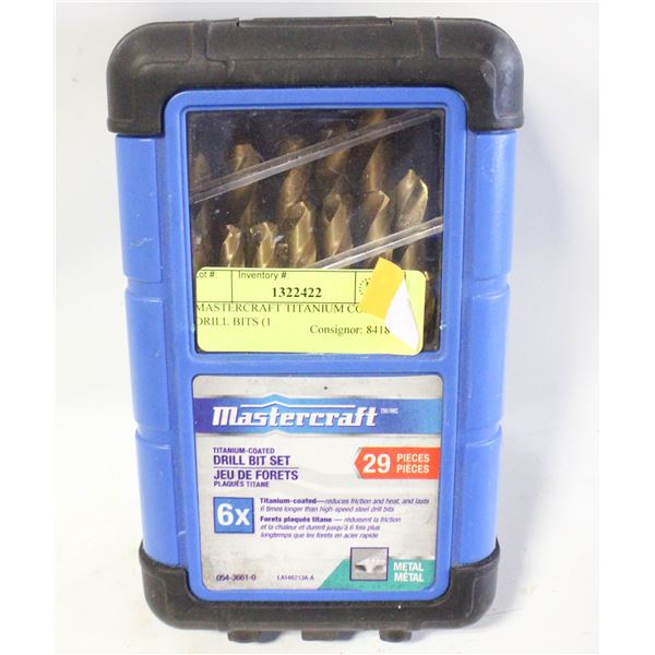 MASTERCRAFT TITANIUM COATED DRILL BITS (1