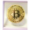 Image 1 : NEW NOVELTY BITCOIN GOLD TONE ETCHING