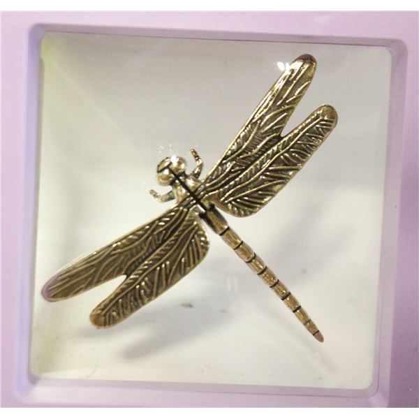 NEW LARGE COLLECTABLE DRAGONFLY BRASS ORNAMENT